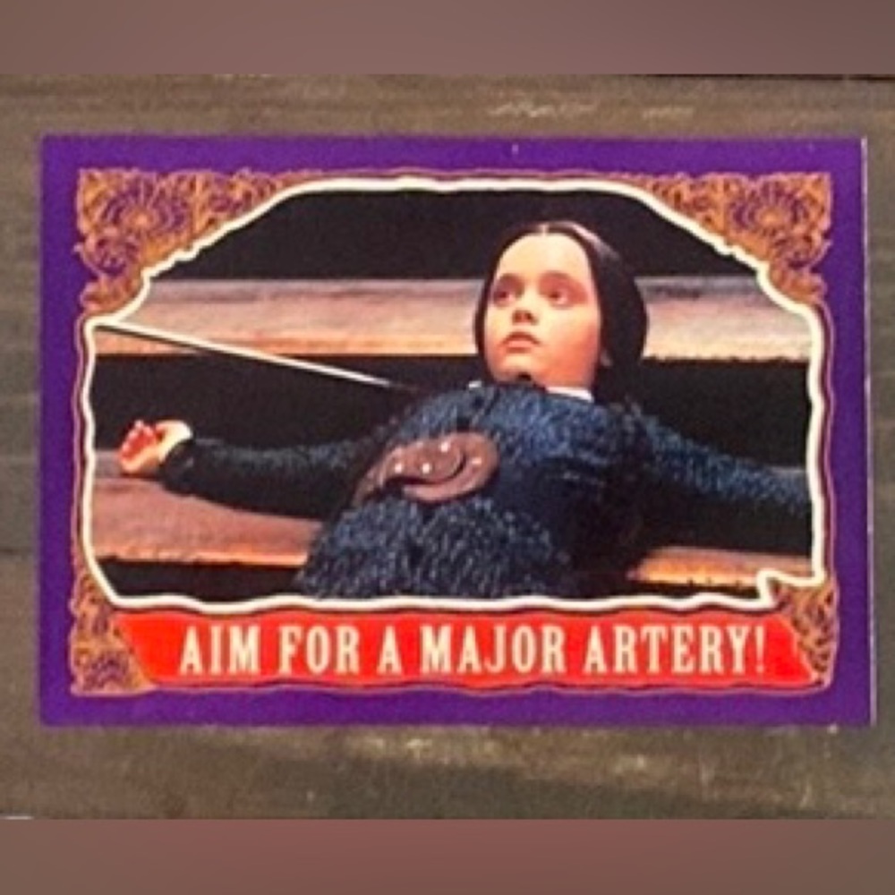 🐰Adam’s family glossy movie cards Wednesday Adams